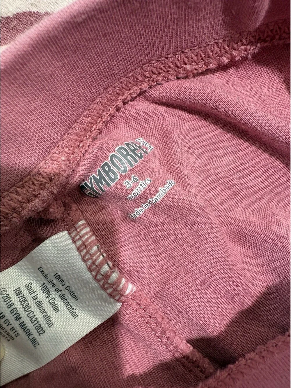 Gymboree Girls 3pc Pink Velour Zip Jacket Pants Rainbow Bodysuit 3-6M